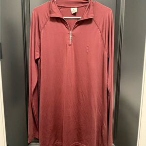 Men's Maroon Quarter-Zip Sweatshirt